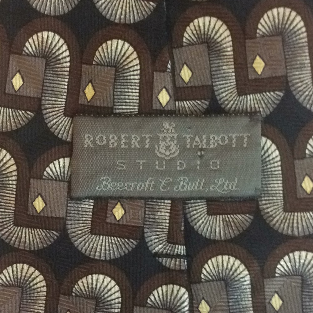 Vintage Robert Talbott Studio Necktie Geometric - image 6